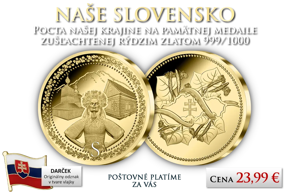Na&scaron;e Slovensko ucten&eacute; r&yacute;dzim zlatom