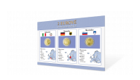 Sada pamätných euromincí - Slovinsko 2014, Nemecko 2007, Taliansko 2014 