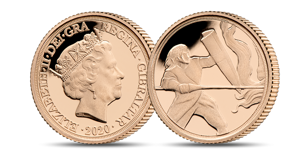 Zlatý sovereign - unikátny výjav svätého Juraja na tradičnom Sovereign Zlatý sovereign - unikátny výjav svätého Juraja na tradičnom Sovereign