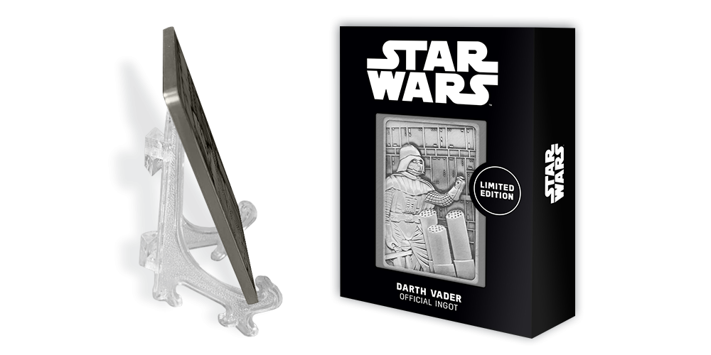 Oficiálna medaila Star Wars, Darth Vader ve tvaru tehličky zušľachtená rýdzom striebrom