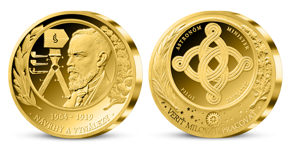 Pamätná medaila M. R. Štefánik a jeho návrhy a vynálezy