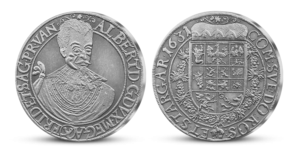 Strieborná medaila Albrecht z Valdštejna
