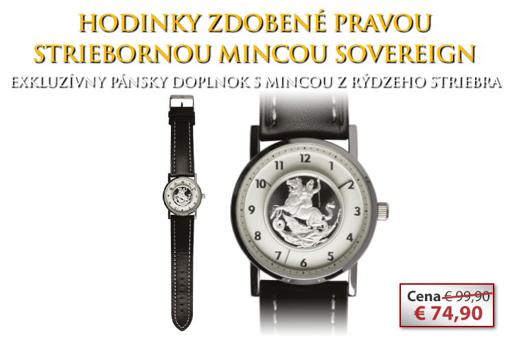 Hodinky s prvým strieborným Sovereignom