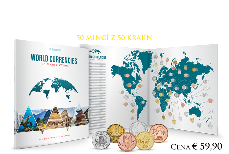 Svetové meny - veľký album plný mincí