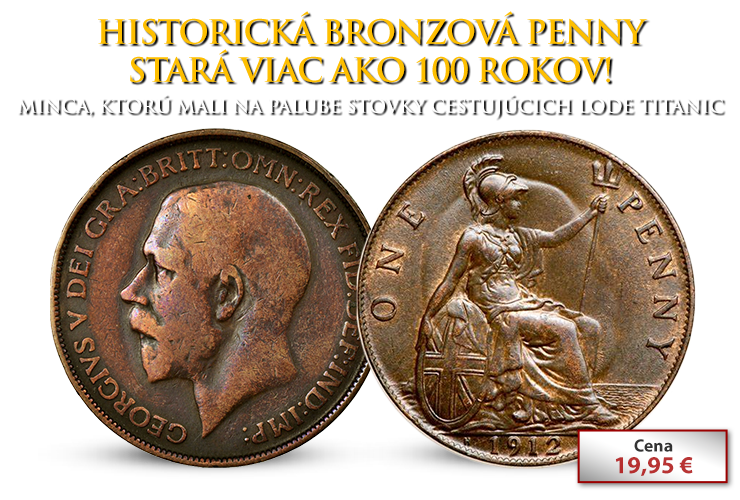 Historická bronzová Penny stará viac ako 100 rokov!