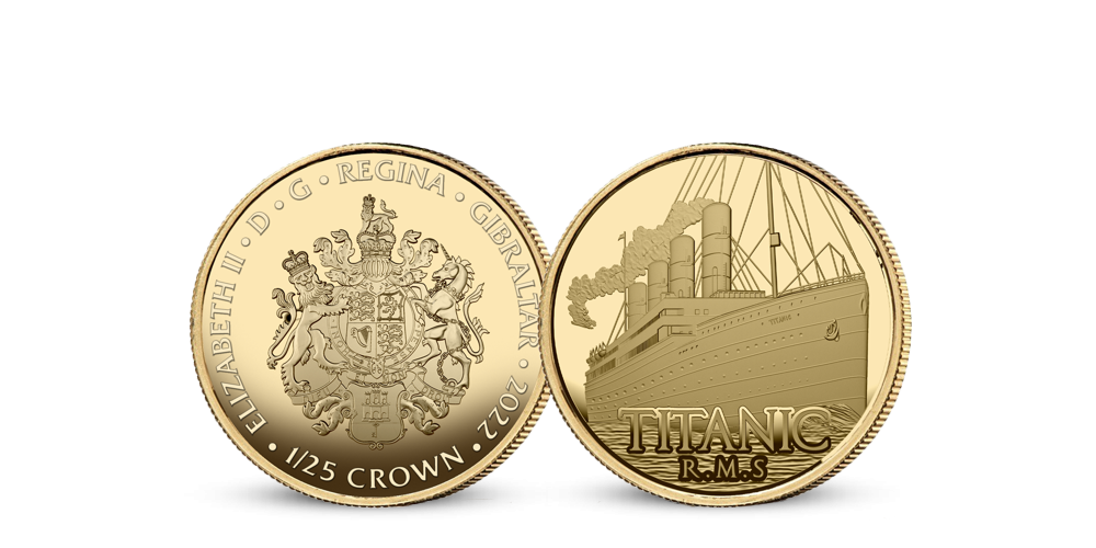 Slavný Titanic na minci z rýdzeho zlata