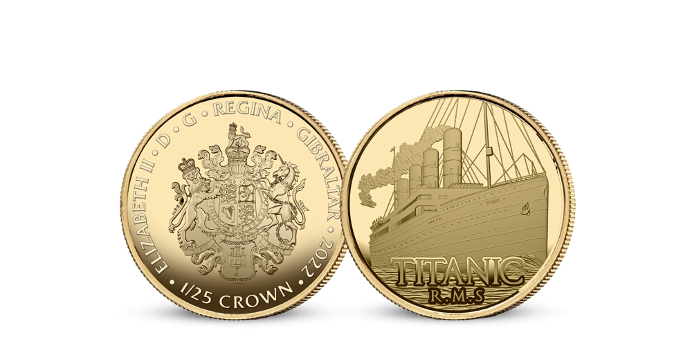 Titanic - Najväčší parník svojej doby na minci z rýdzeho zlata 999/1000 Titanic - Najväčší parník svojej doby na minci z rýdzeho zlata 999/1000