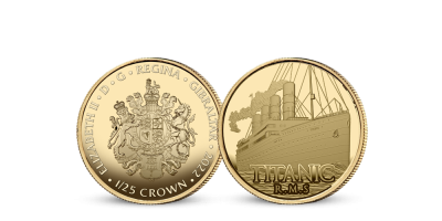 Titanic zlatá minca 