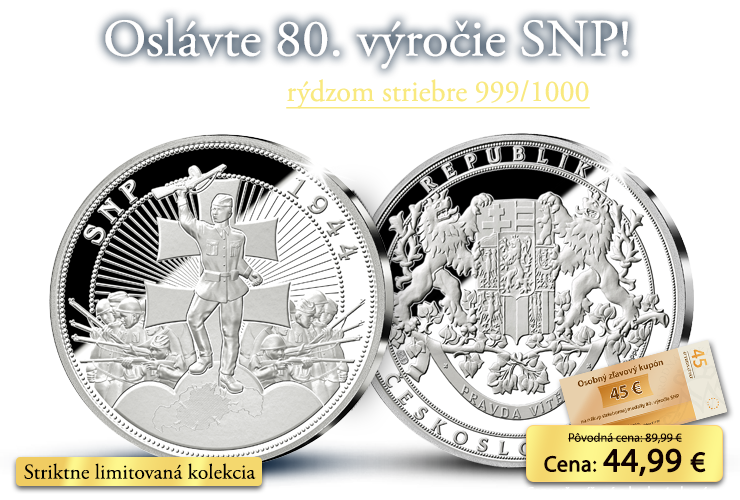 Slovenské národné povstanie v rýdzom striebre 999/1000