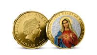 Virgin Mary - minca zušľachtená rýdzim zlatom a striebrom 999/1000