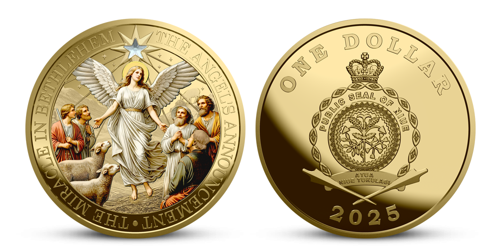 Zázrak v Betleheme a vianočna minca zušľachtená rýdzim zlatom Zázrak v Betleheme a vianočna minca zušľachtená rýdzim zlatom
