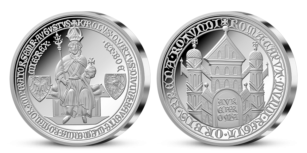 Strieborná medaila Zlatá bula Karola IV.