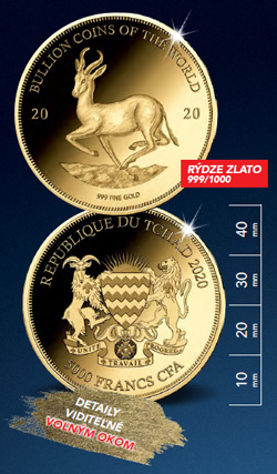 Zlatá minca – motív Krugerrand