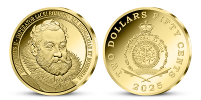 Cisár Rudolf II. - oficiálna minca z rýdzeho zlata 999/1000