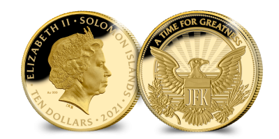 Zlatá minca 1/10 oz JFK 2021 