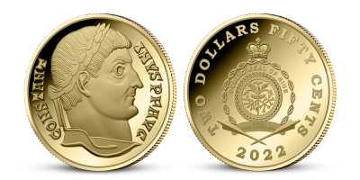 Zlatá replika mince Konštantín Veľký 2022 