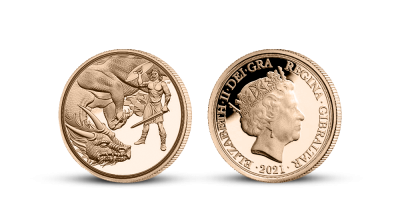 Zlatá minca Quarter sovereign 2021