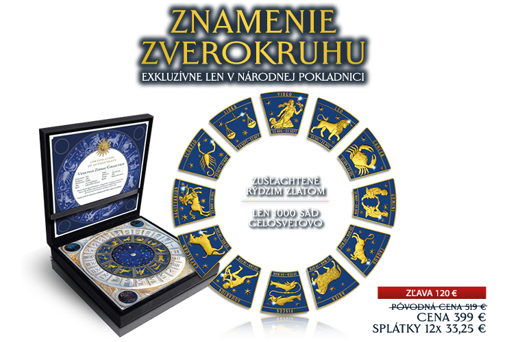 Limitovaná mincová sada vyobrazujúca benátsky zverokruh