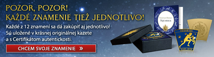 Každé z 12 znamení sa dá zakúpiť aj jednotlivo!