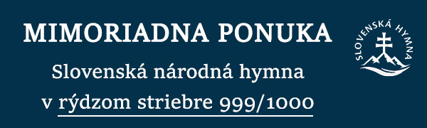 Mimoriadna ponuka - získajte národnú pamätnú medailu Slovenská hymna z rýdzeho striebra 999/1000