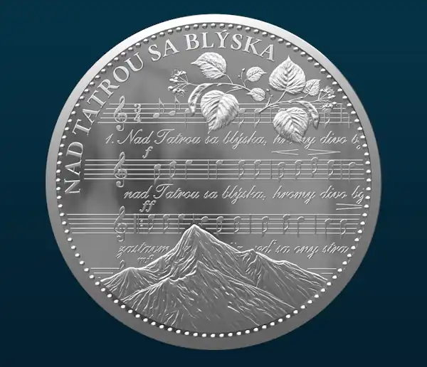 Pamätná medaila Slovenská národná hymna z rýdzeho striebra iba za 15,99 €. Poštovné a balné 4,99 €