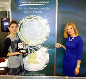 1 kg pamätná medaila 275. výročie korunovácie Márie Terézie na Zberateľských dňoch v Bratislave