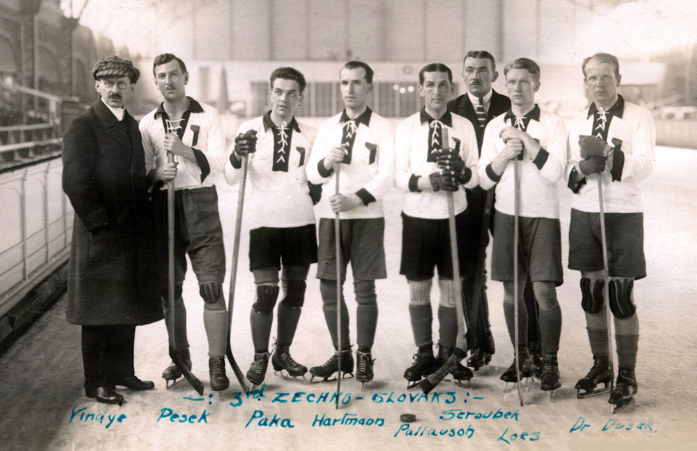 Československé hokejové mužstvo na OH 1920